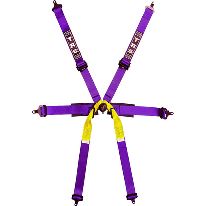 TRS Pro 6 Point Single Seater 50mm FHR Only FIA Harness