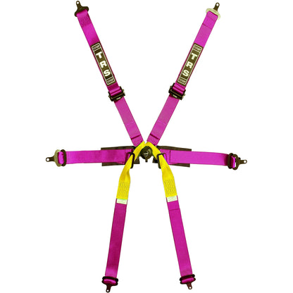 TRS Pro 6 Point Single Seater 50mm FHR Only FIA Harness