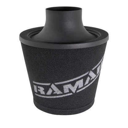 Ramair Large Foam Filter Aluminium Base 80mm Black