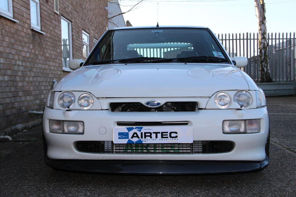 AIRTEC Top Feed Intercooler Upgrade 70mm (Black) for Ford Escort RS Cosworth