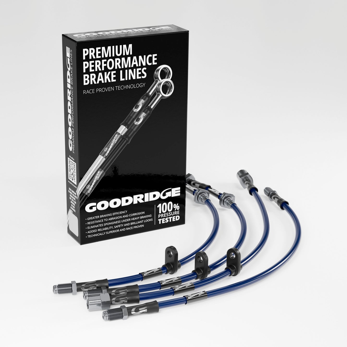 BRAKE HOSE KIT FOR PEUGEOT 206CC ALL MODELS 00- - Goodridge