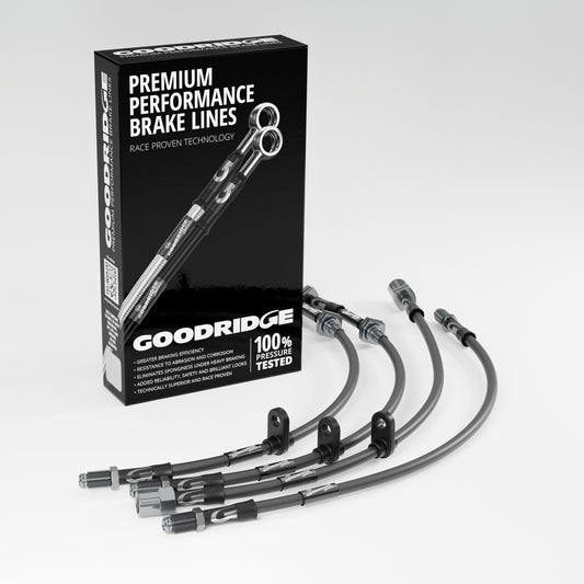 BRAKE HOSE KIT FOR PEUGEOT 206CC ALL MODELS 00- - Goodridge