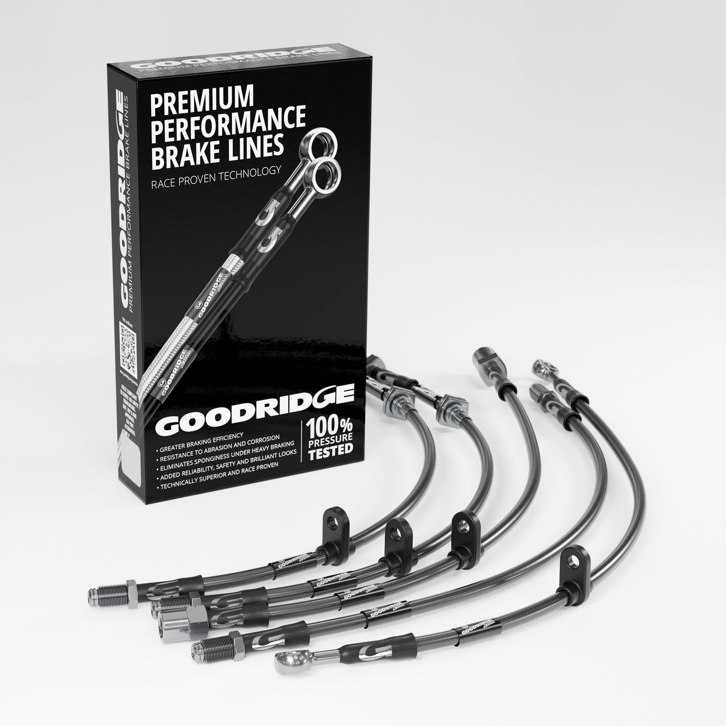 Goodridge Brake Hose Kit for Toyota COROLLA 1.6 GTAE 86 (AE86) 1984-1987