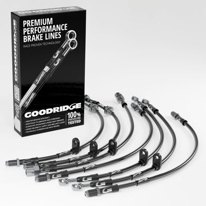 Goodridge Brake Hose Kit for VW Touareg 3.0 TDI 17" Wheels (04-08)