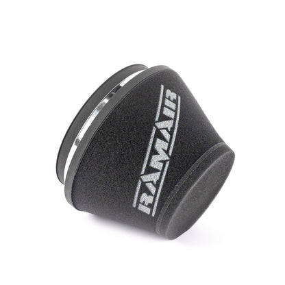 Ramair 80mm ID Neck Medium Cone Air Filter with Velocity Stack and Coupling