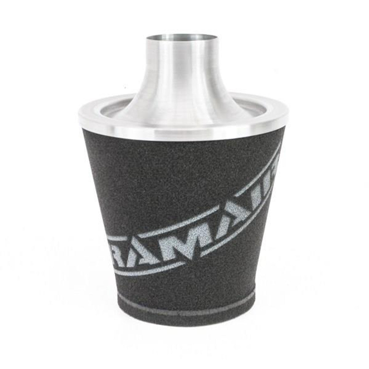 Ramair Large Foam Filter Aluminium Base 70mm Silver with Silicone Coupler