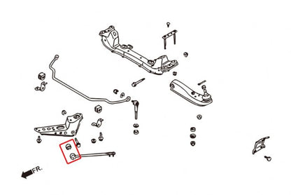 Hardrace Front Tension Rod Castor Bushes - Nissan Skyline R32, R33, R34