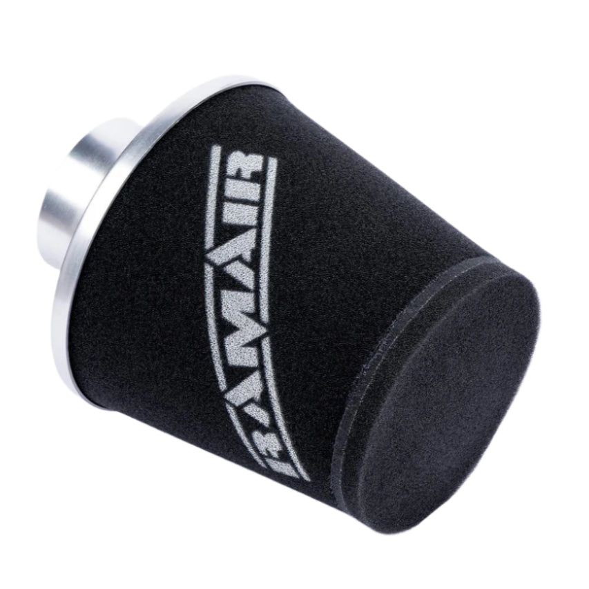 Ramair Small Foam Filter Aluminium Base 90mm Silver with Silicone Coupler