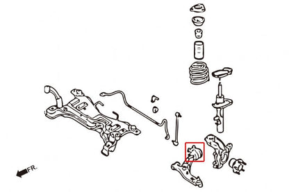 Hardrace Front Lower Arm Wishbone Rear Bushes for Ford Focus Mk3 Inc ST
