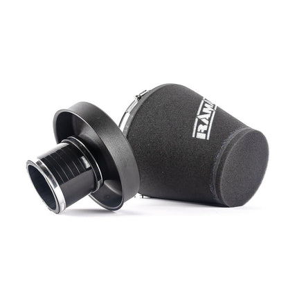 Ramair 83mm ID Neck Large Cone Air Filter with Velocity Stack and Coupling