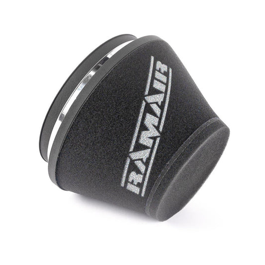 Ramair 76mm OD Neck Medium Cone Air Filter with Velocity Stack