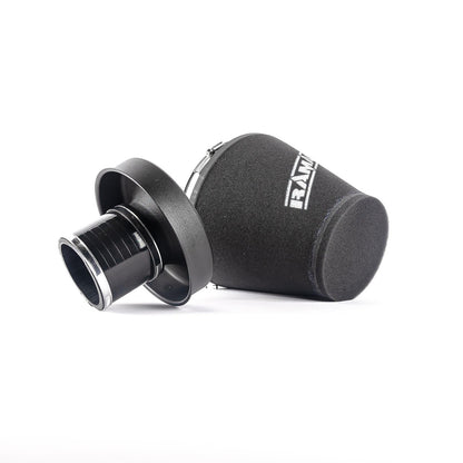 Ramair 80mm ID Neck Large Cone Air Filter with Velocity Stack and Coupling