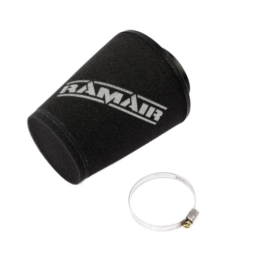 Ramair Offset 70mm Neck Polymer Base Neck Cone Air Filter 185mm