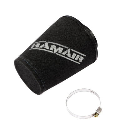 Ramair Offset 70mm Neck Polymer Base Neck Cone Air Filter 185mm