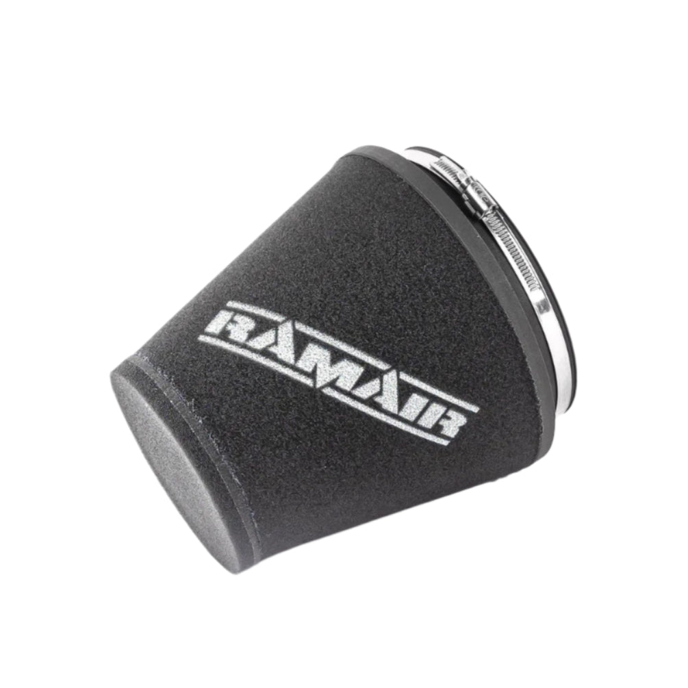 Ramair 76mm ID Neck Large Cone Air Filter with Velocity Stack and Coupling