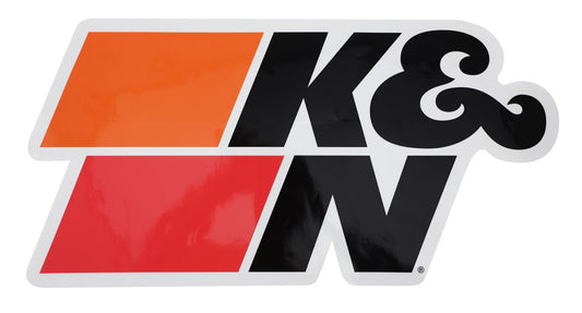 K&N Decal; Die Cut, 14-3/4" X 7-31/64" K&N Logo Black (89-11696)