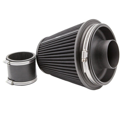 Ramair PRORAM 80mm ID Neck Large Cone Air Filter with Velocity Stack and Coupling