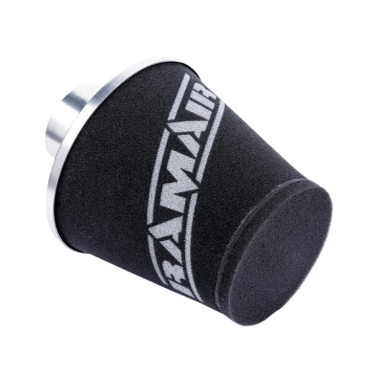 Ramair Medium Foam Filter Aluminium Base 80mm Silver with Silicone Coupler