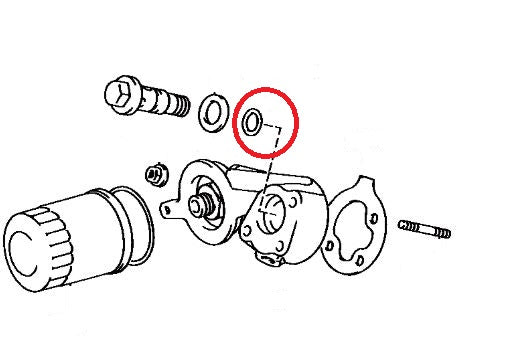 Oil Filter Housing O Ring Seal - Toyota Starlet GT Turbo & Glanza