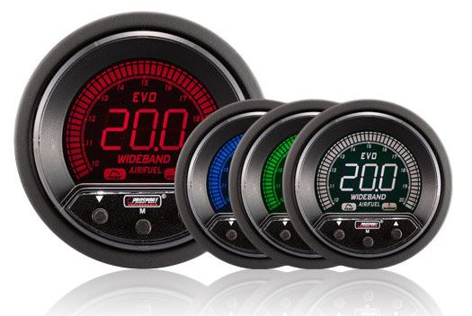 52mm Prosport Evo LCD Peak / Warning Wideband AFR Kit (With Output)