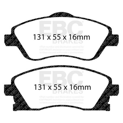 EBC Yellowstuff Front Brake Pads - DP41476R