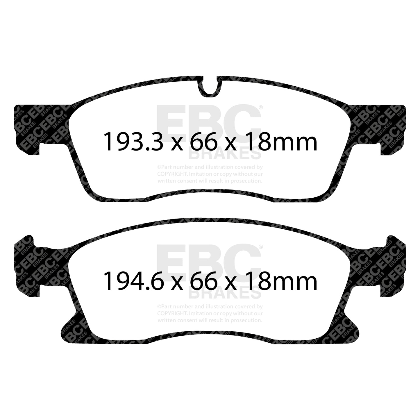EBC Redstuff Front Brake Pads - ED91871