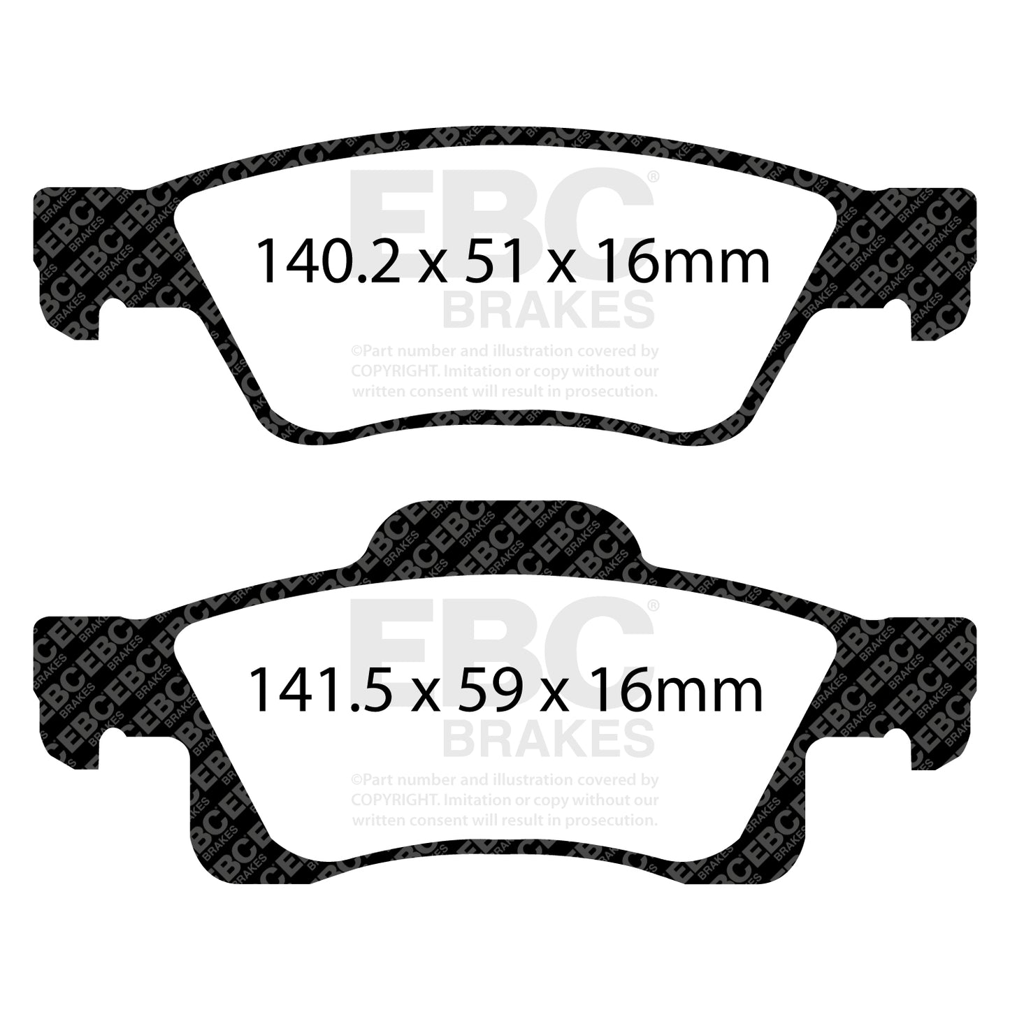 EBC Redstuff Rear Brake Pads - ED91872
