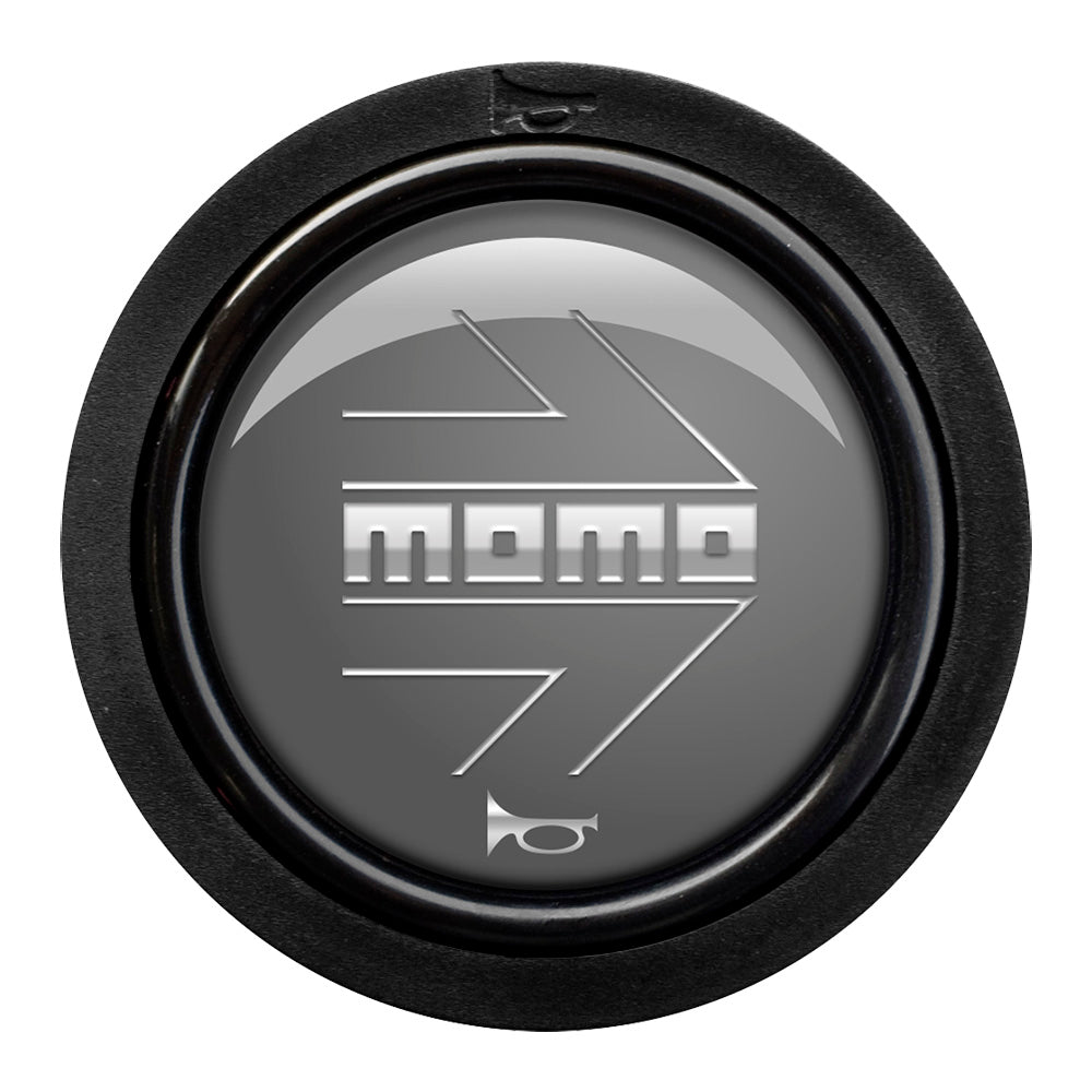 MOMO Standard 2 Contact Horn Button - MOMO Arrow Gloss Anthracite/Silver