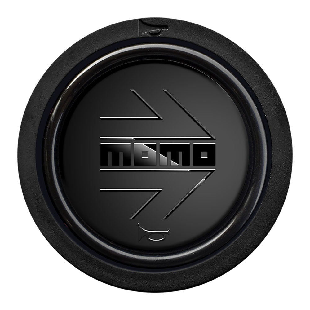 MOMO 2 Contact Horn Button - MOMO Arrow Gloss Black/Matt Black