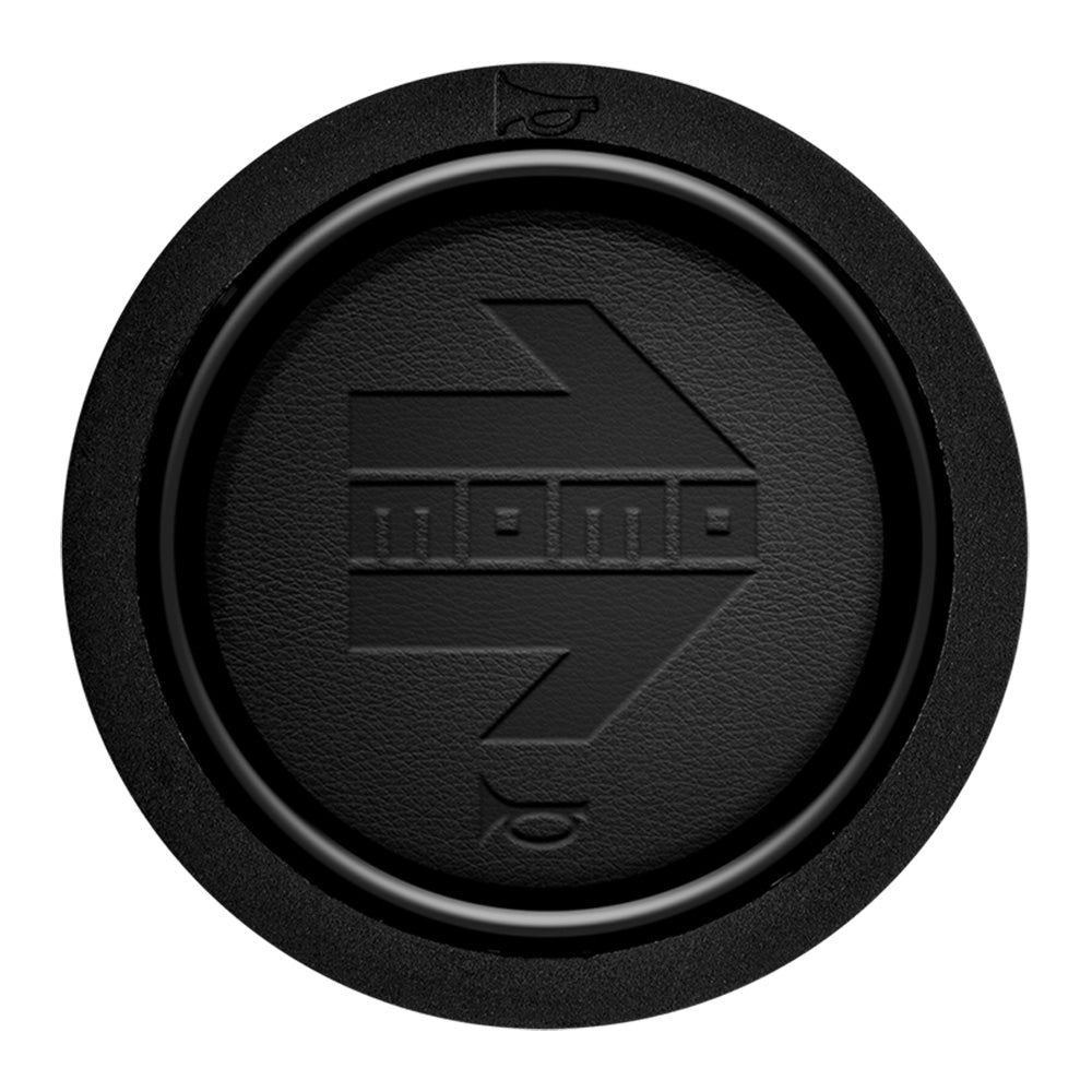 MOMO 2 Contact Horn Button - MOMO Arrow Embossed Black Leather