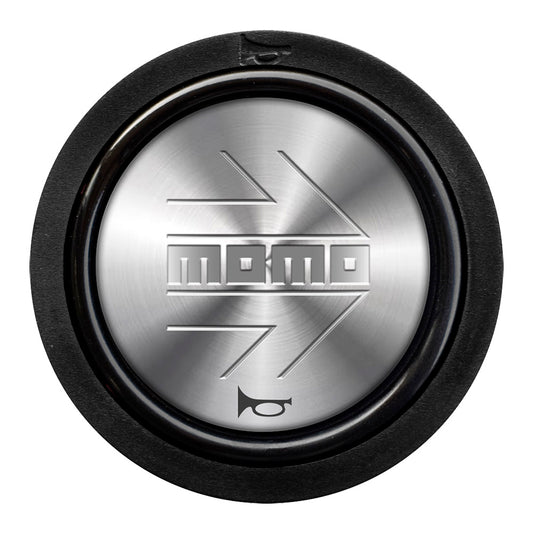 MOMO 2 Contact Horn Button - MOMO Arrow Silver/Silver