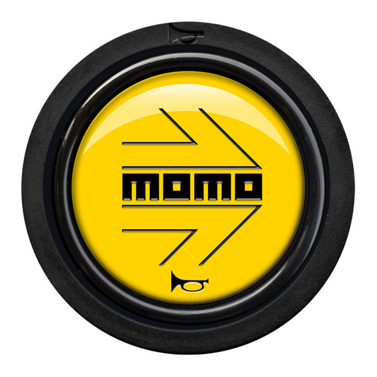 MOMO 2 Contact Horn Button - MOMO Arrow Gloss Yellow/Black