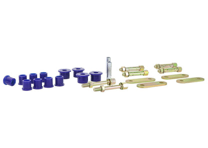 Superpro Rear Leaf Spring Bush Kit & Shackle/Pin Kit for Isuzu D-Max TFS 4WD (02-12)