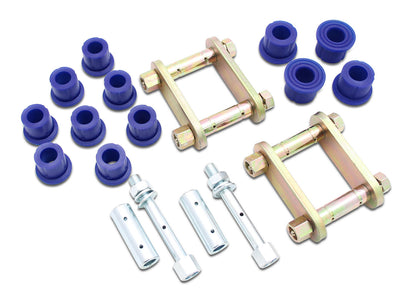 Superpro Rear Leaf Spring Bush Kit & Greaseable Shackle/Pin Kit for Nissan Navara NP300 D23 4WD - Leaf (15-)