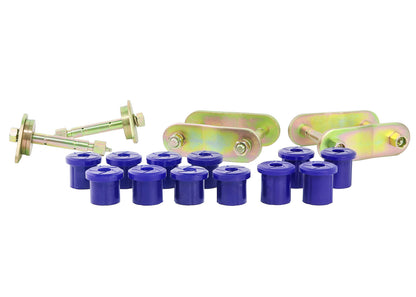 Superpro Rear Leaf Spring Bush Kit & Greaseable Shackle/Pin Kit for Toyota Land Cruiser 79 Series (07-)