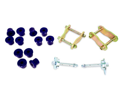 Superpro Rear Leaf Spring Bush Kit & Greaseable Shackle/Pin Kit for Toyota Land Cruiser 79 Series (99-07)