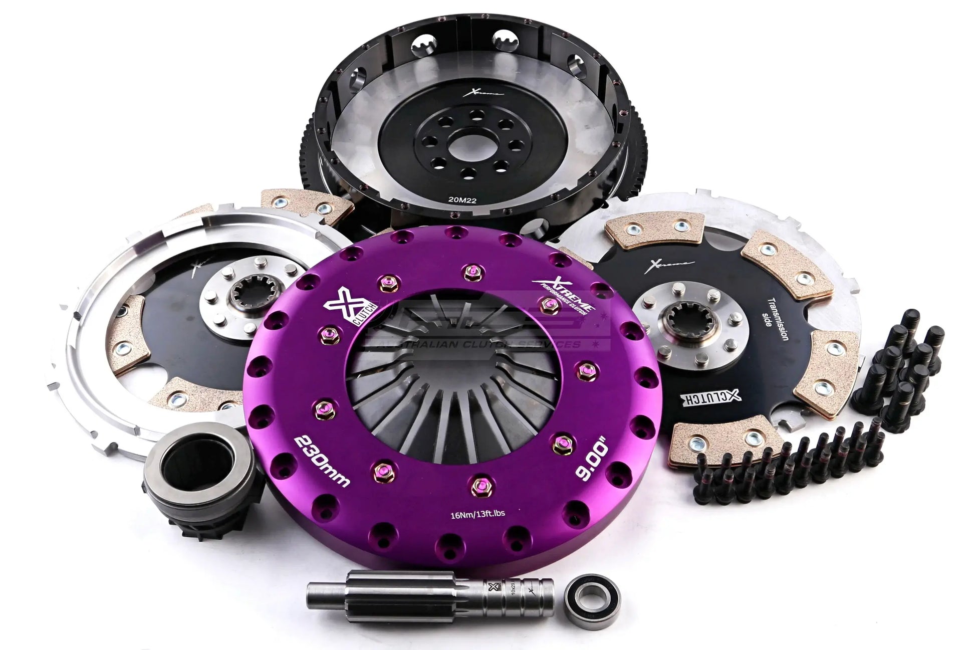 Xtreme Performance - 230mm Rigid Ceramic Twin Plate Clutch Kit Incl Flywheel 1800Nm - BMW 3-Series E46 (00-98)