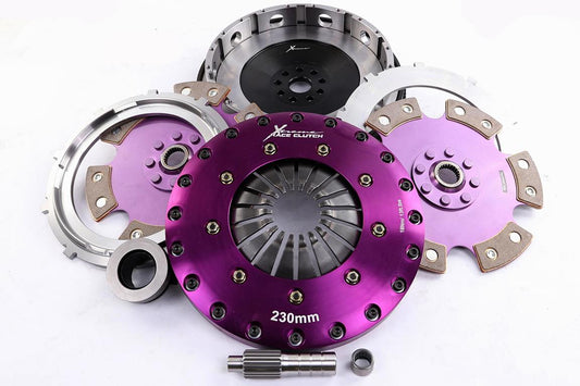 Xtreme Performance - 230mm Rigid Ceramic Twin Plate Clutch Kit Incl Flywheel 1800Nm - Ford Sierra 2.0 RS500 Cosworth (87-87)
