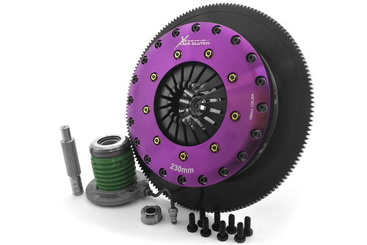 Xtreme Performance - 230mm Organic Twin Plate Clutch Kit Incl Flywheel & CSC 1200Nm - Ford Mustang 5 (10-15)