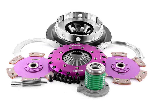 Xtreme Performance - 230mm Rigid Ceramic Twin Plate Clutch Kit Incl Flywheel & CSC 1800Nm - Ford Mustang 5.0 GT (18-23)