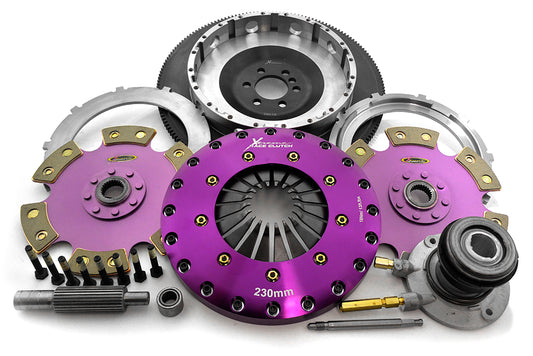 Xtreme Performance - 230mm Rigid Ceramic Twin Plate Clutch Kit Incl Flywheel & CSC 1800Nm - Vauxhall Monaro VY, VZ (04-05)