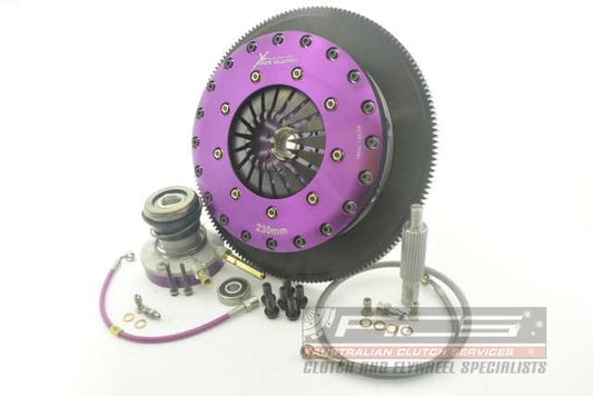 Xtreme Performance - 230mm Rigid Ceramic Twin Plate Clutch Kit Incl Flywheel & CSC 1800Nm - Vauxhall VXR8 Maloo 6.2 (08-11)