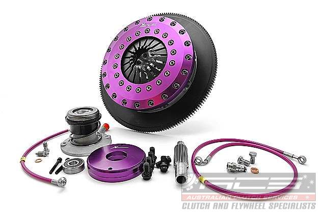 Xtreme Performance - 230mm Organic Twin Plate Clutch Kit Incl Flywheel & CSC 1200Nm - Vauxhall VXR8 Maloo 6.2 (08-11)