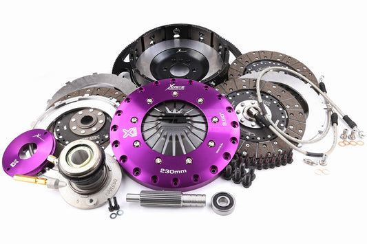 Xtreme Performance - 230mm Organic Triple Plate Clutch Kit Incl Flywheel & CSC - Vauxhall VXR8 Maloo 6.2 (08-11)