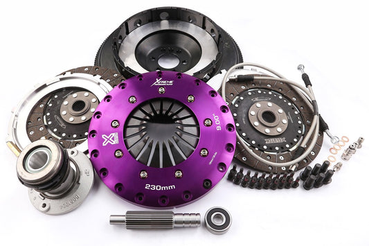 Xtreme Performance - 230mm Organic Twin Plate Clutch Kit Incl Flywheel & CSC 1200Nm - Vauxhall VXR8 Maloo 6.2 (08-11)