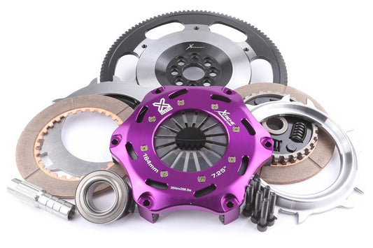 Xtreme Performance - 184mm Sprung Ceramic Twin Plate Clutch Kit Incl Flywheel 1220Nm - Honda Integra 2.0 Type-S (DC5) (04-07)