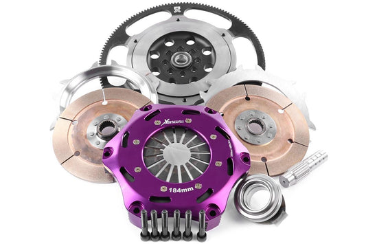 Xtreme Performance - 184mm Rigid Ceramic Twin Plate Clutch Kit Incl Flywheel 1220Nm - Honda Civic Gen. IX (15-16)