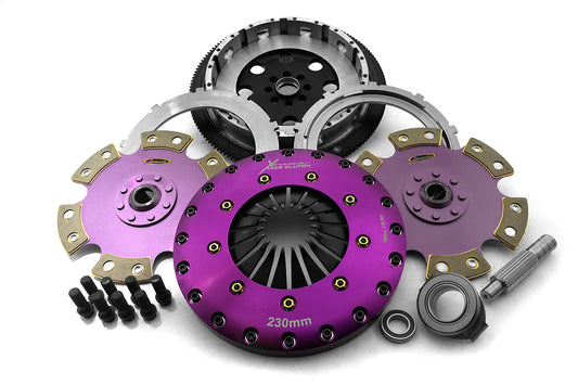 Xtreme Performance - 230mm Rigid Ceramic Twin Plate Clutch Kit Incl Flywheel 1800Nm - Honda Civic Gen. IX (15-16)