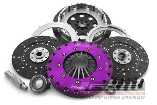 Xtreme Performance - 230mm Organic Twin Plate Clutch Kit Incl Flywheel 1200Nm - Honda Civic Gen. XI (22-22)