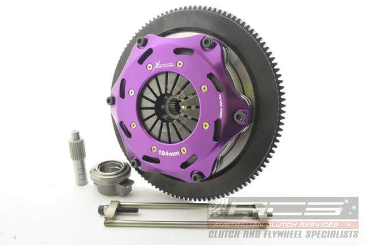 Xtreme Performance - 184mm Sprung Ceramic Twin Plate Clutch Kit Incl Flywheel 1220Nm - Mitsubishi Lancer EVO IX - FQ-340 (CT9A) (05-07)